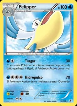 Pelipper card in Spanish