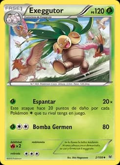 Exeggutor card in Spanish