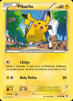 Pikachu card in Spanish