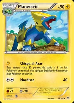 Manectric card in Spanish
