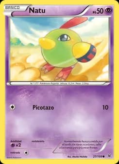 Natu card in Spanish