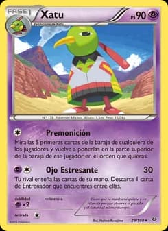 Xatu card in Spanish
