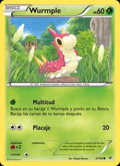 Wurmple card in Spanish