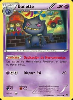 Banette card in Spanish