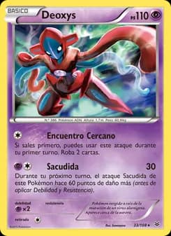 Deoxys card in Spanish