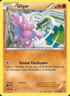 Gligar card in Spanish