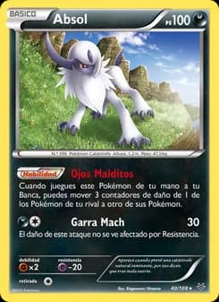 Absol card in Spanish