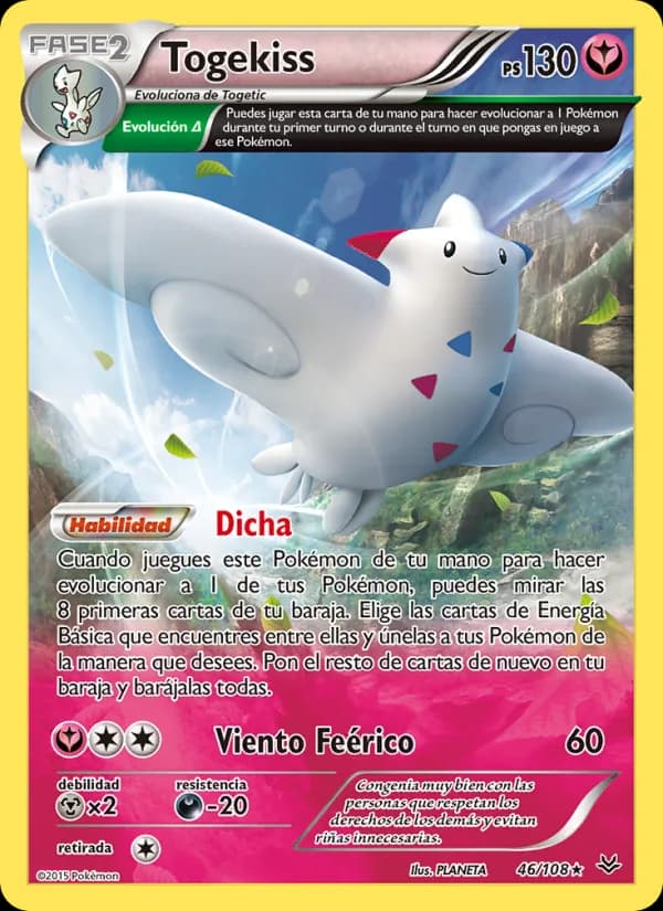 Togekiss card in Spanish