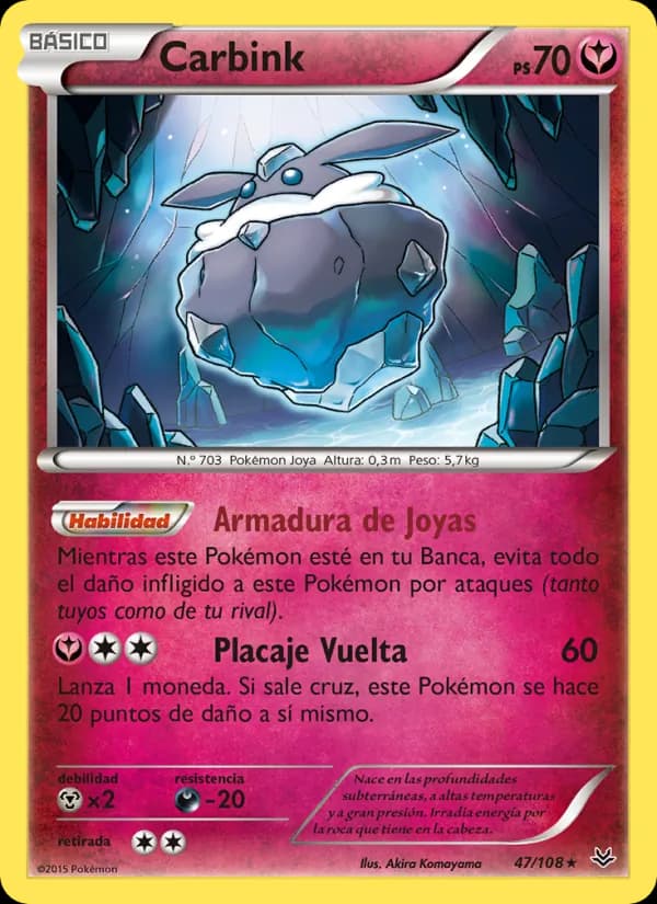 Carbink card in Spanish