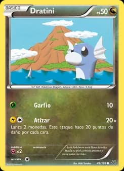 Dratini card in Spanish