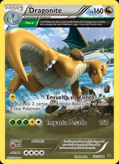 Dragonite card in Spanish