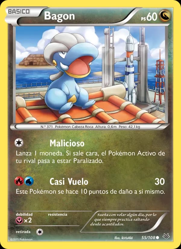 Bagon card in Spanish