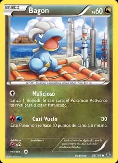 Bagon card in Spanish