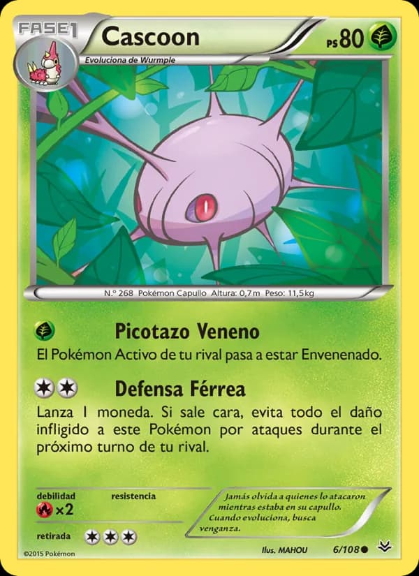 Cascoon card in Spanish