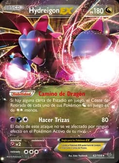 Hydreigon EX card in Spanish