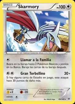 Skarmory card in Spanish