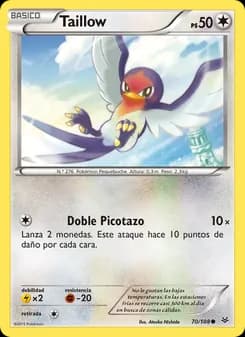 Taillow card in Spanish