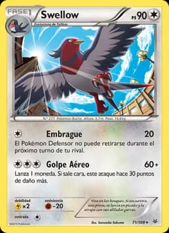 Swellow card in Spanish