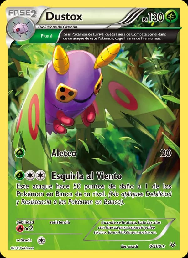 Dustox card in Spanish