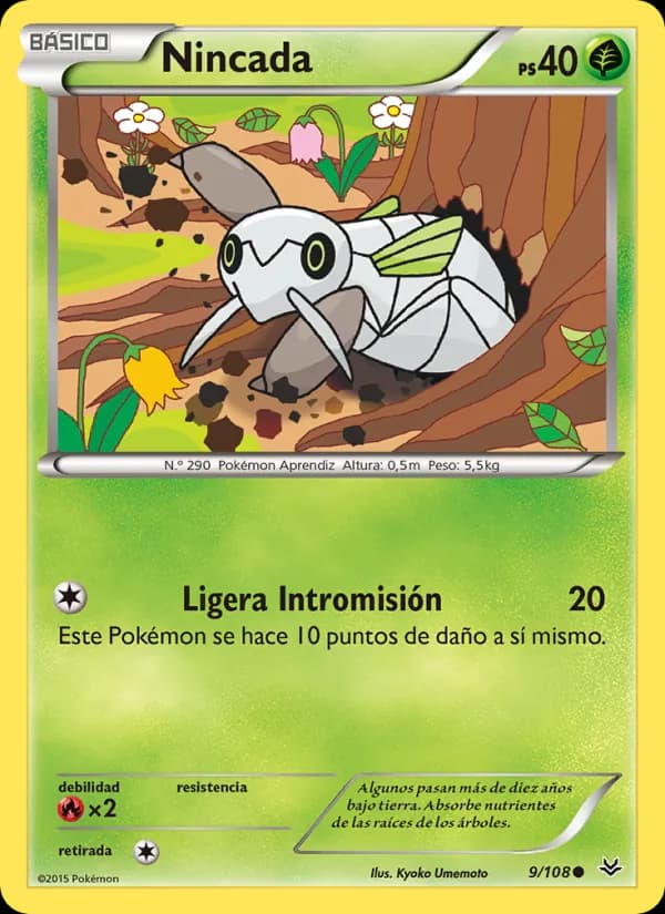 Nincada card in Spanish