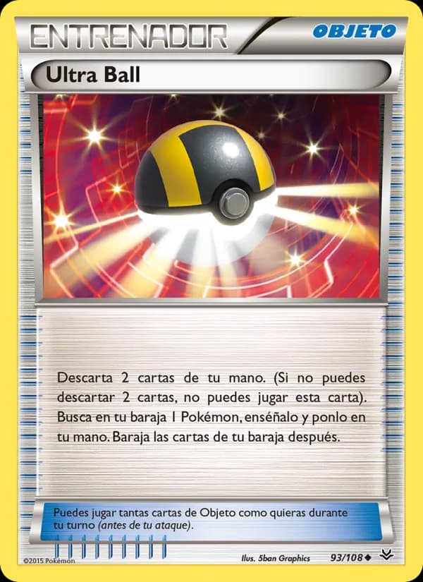 Ultra Ball card in Spanish