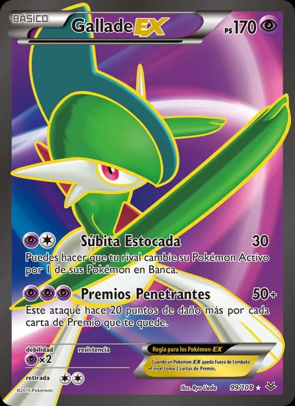 Gallade EX card in Spanish