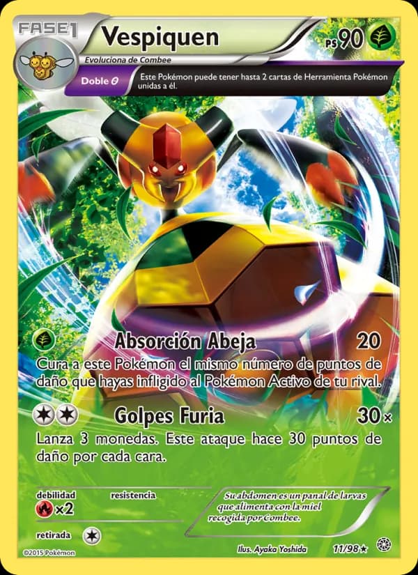 Vespiquen card in Spanish