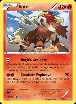 Entei card in Spanish