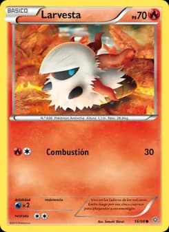 Larvesta card in Spanish