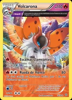 Volcarona card in Spanish
