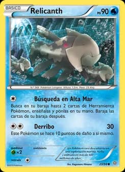 Relicanth card in Spanish