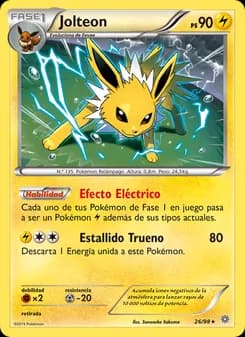 Jolteon card in Spanish