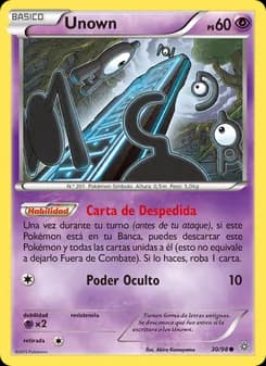 Unown card in Spanish