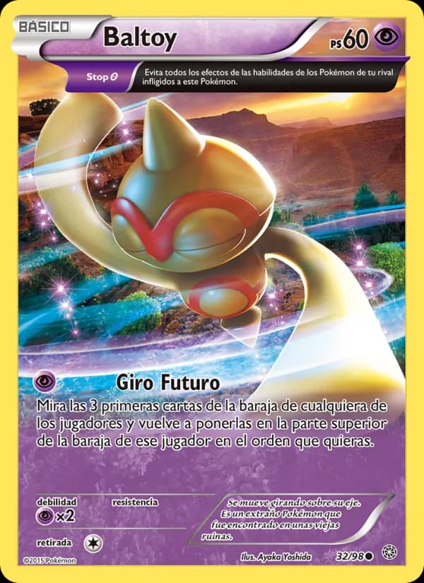 Baltoy card in Spanish