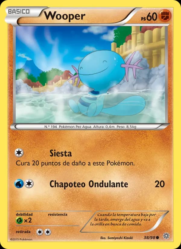 Wooper card in Spanish