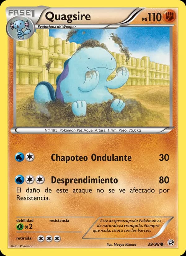 Quagsire card in Spanish