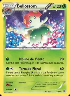 Bellossom card in Spanish