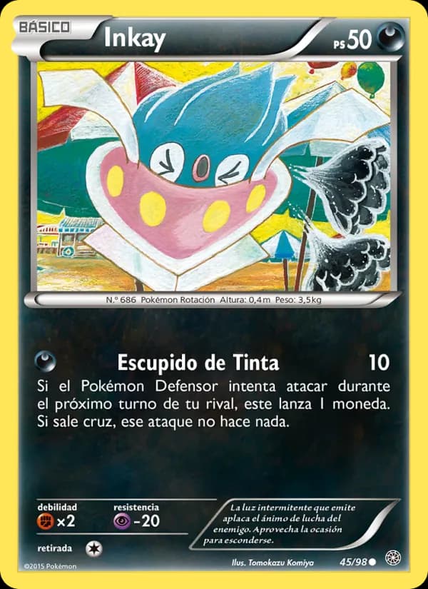 Inkay card in Spanish