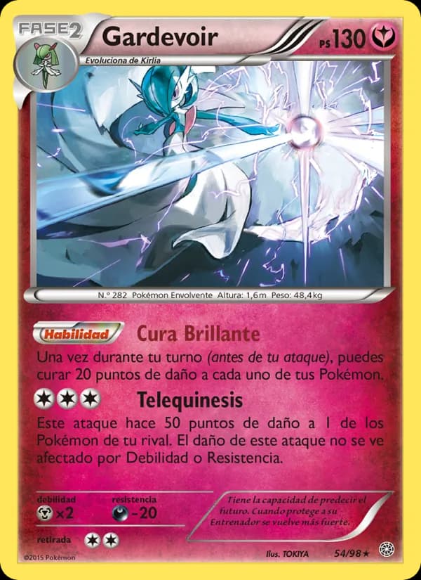 Gardevoir card in Spanish