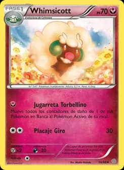 Whimsicott card in Spanish