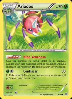 Ariados card in Spanish