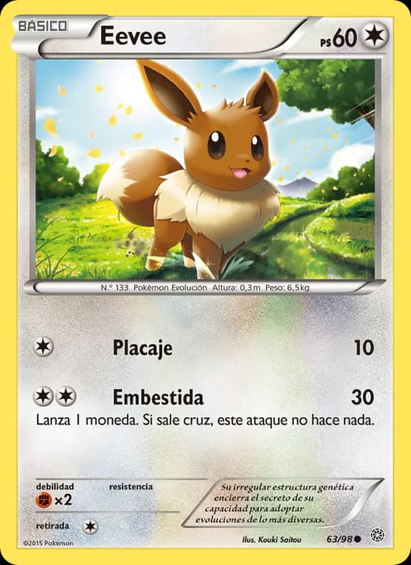 Eevee card in Spanish