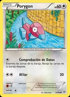 Porygon card in Spanish