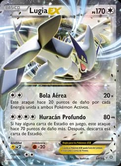 Lugia EX card in Spanish