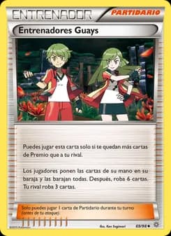 Entrenadores Guay card in Spanish