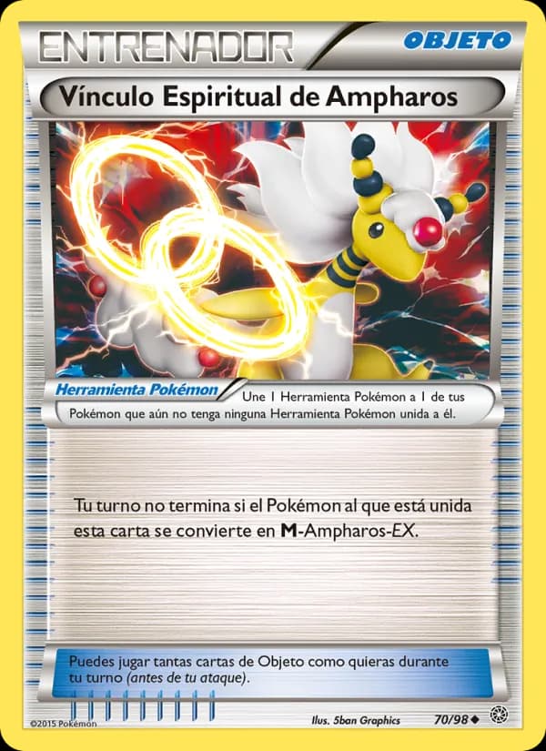 Vínculo Espiritual de Ampharos card in Spanish