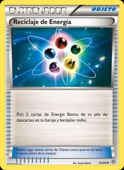Reciclaje de Energía card in Spanish