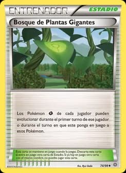 Bosque de Plantas Gigantes card in Spanish