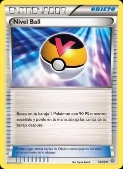 Nivel Ball card in Spanish