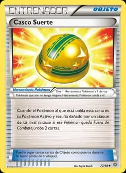 Casco Suerte card in Spanish
